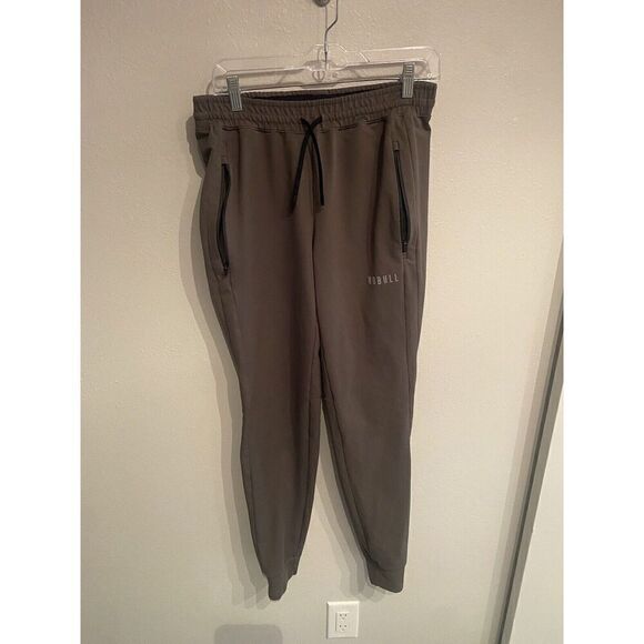 NoBull Joggers Mens Medium Green Sweatpants Workout Gym Drawstring Elastic - Picture 1 of 8
